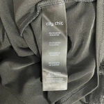 City Chic Dreamy Lace Frilled Top Black Photo 12