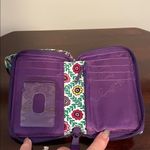 Vera Bradley Floral Wristlet with Purple Accents Photo 2