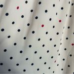 Summersalt  White Pink Blue Polkadot Short Sleeve Smocked Ruffle Neck Dress 2XL Photo 6