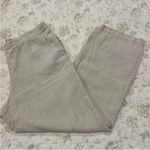 J.Jill 100% Linen Women’s Light Khaki Pants M T Tall Tan Size M Photo 4