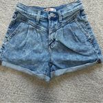SO  High Rise Denim Mom Shorts Women Size 0 Summer Tomato Girl Photo 0