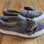 Sesto Meucci  Suede Sneaker Platform Bow Dark Taupe Casual Slip On Size 8M Photo 0