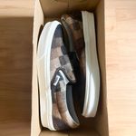 Vans Classic Slip-On Sweater Check Brown Women7.5 US Photo 6
