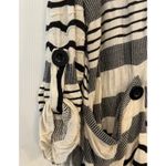 Ali Miles Wave Tunic Sz 1X White & Black Lagenlook Asymmetric Art To Wear Artsy Photo 3