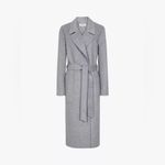 Reiss  Millie Wool Blend Longline Overcoat, Grey, Size 6 Photo 1