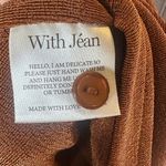 With Jean Andy Dress in Chocolate Long Sleeve Mini Dress Brown Size XS Photo 7