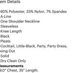 Jill Stuart  Black One Shoulder Ruffle Formal Dress Photo 3