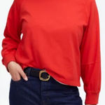 Madewell  Relaxed Long Sleeve Raglan Tee in Red size XXS Photo 0