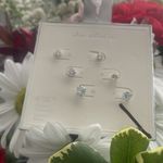 A New Day  Stud Earrings Sterling Silver Cubic Zirconia nickel free jewelry 3pair Photo 5