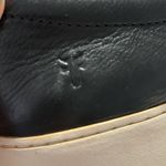 Frye Lena Floral Slip On Sneakers size 9.5 Black Leather Loafers Casual Shoes Photo 4