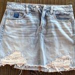 American Eagle Outfitters High Waist Festival Skirt Blue Size 2 Photo 0