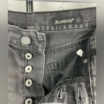 BLANK NYC  Black Distressed Cut Off‎ Button Fly Denim Shorts Photo 6