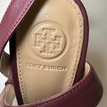 Tory Burch Elana Ankle Wrap High Heel Sandals Oxblood Burgundy 5.5 Photo 5