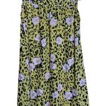 Southern Stitch Sz Small Multicolor Floral Animal Print Metallic Mock Neck Dress Photo 3