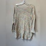 Attic Salt Women’s Not Today Multicolor Blue Emoji Pullover Sweater Size Medium Photo 1