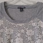 Eye Candy  Lace-Overlay Front LS T-shirt large Photo 1