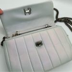 Henri Bendel 712 Wallet Crossbody Bag Quilted Iridescent Opal Long Chain Strap Photo 10