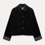 ZARA Black Corduroy Jacket Photo 0