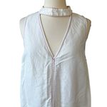 Anthropologie  Holding Horses White Denim Collar Jumper Dress Photo 2