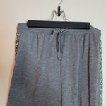 Splendid  Gray Animal Print Detail Joggers Photo 1