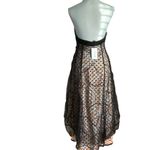 SheIn  X CW2 polka dot & plant print halter neck backless high low mesh dress M Photo 8
