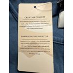 Fashion Ribbed Knit Midi Dress Long Sleeve Casual Everyday Dress Large Blue Photo 5