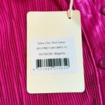 Peppermayo NEW Soho Chic Shirt Dress Magenta Shimmer Belted Pleated Womens 6 US Photo 4