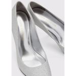Good American Emma Silver Glitter Pumps Heels Women’s 8.5 Pointed Toe Photo 8