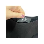 Akira  Womens Mini Dress Small Black Bodycon Spaghetti Straps Party Stretch Photo 2