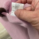 Lucia wool Scarf with pompoms, NWOT, length is 48, width is 11, pink and brown Photo 3