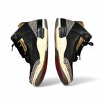 Nike AIR JORDAN 3 RETRO CEMENT Black Gold Red High-Top Sneakers 8 Photo 2