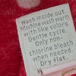 LC Lauren Conrad  Red and White Polka Dot Burnout Sweater Medium Photo 13