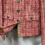 Carlisle  2 Tweed Blacker Jacket Coat Pink Red Orange Ivory Wool Silk Suit Career Photo 13