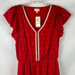 Maison Jules New! NWT  V-neck Printed Flutter Dress Medium Photo 2