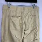 Utility Cargo Pants, Khaki, 100% Cotton, Workwear Minimalist Tan Size L Photo 5