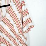 Lane Bryant Java Striped Short Flutter Sleeves Jersey Knit Maxi Dress Size 14/16 Photo 5