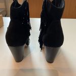 Zigi Girl Black Fringed Booties Black Size 9.5 Photo 6