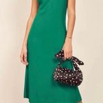 Reformation  green cross back midi dress NEW Photo 2