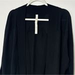 Lululemon  Merino Wool Cardigan Blissful Zen Sweater Size 4 Small Black Fall Photo 3