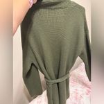 Amour Vert  Olive Green Women's Sweater Cardigan Photo 4
