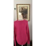 Lands' End Lend’s End Drifter Hot Pink Sweater Large 14/16 Long Sleeve Pullover Round Neck Photo 5
