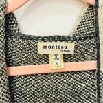 Monteau , Woman’s, Coatigan, With Hood cardigan black gray side small oversized Photo 1