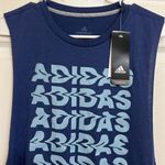 Adidas Wavy Blue Muscle Tank Photo 1