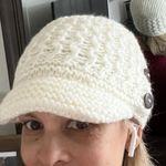 Slalom Women's Knit Ivory Beanie Hat Crochet Winter Slouch Warm Ski Cap Photo 0