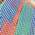 Bill Blass Check Color Block Sleeveless Button Front Shirt Multicolor Small Photo 3