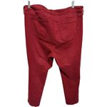 Torrid  Boyfriend Straight Red Stretch Denim Size 18 Regular Holiday Christmas Photo 3