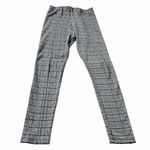 ZARA Basic Plaid and Herringbone Skinny Dress Pants Black White Size Medium Photo 4