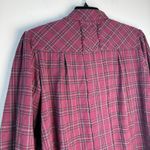 Natural Life Flannel Dawson Tunic Puff Sleeve Oversized Berry Sz Sm Boho Photo 6
