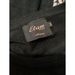 Etam Paris Black Blue Printed Wool Blend Pullover Sweater Crewneck Size 6 Photo 5