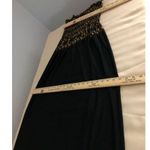 Azules Maxi Dress Women's Medium Black Floral Smocked Strapless Pullover Photo 6